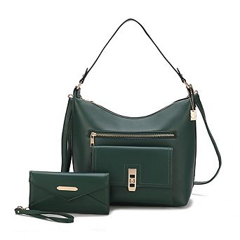 MKF Collection Clara Hobo Shoulder Bag & Wristlet Wallet by Mia K