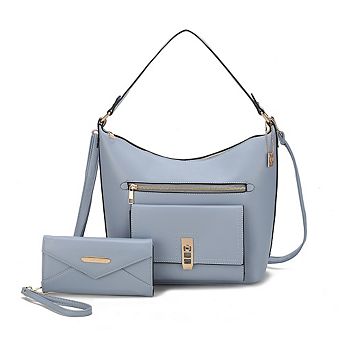 MKF Collection Clara Hobo Shoulder Bag & Wristlet Wallet by Mia K