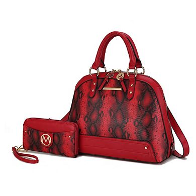 MKF Collection Frida Women's Satchel and Wallet by Mia k 2 Pcs