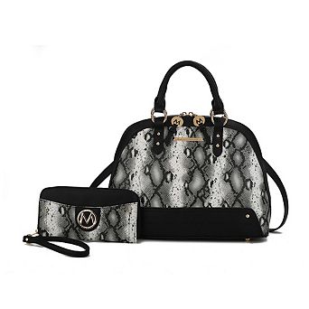 MKF Collection Frida Women's Satchel and Wallet by Mia k 2 pc