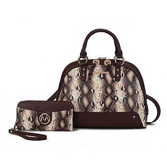MKF Collection Frida Women's Satchel and Wallet by Mia k 2 pc