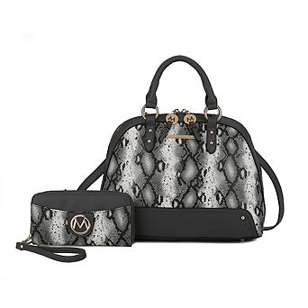 MKF Collection Frida Women's Satchel and Wallet by Mia k 2 pc