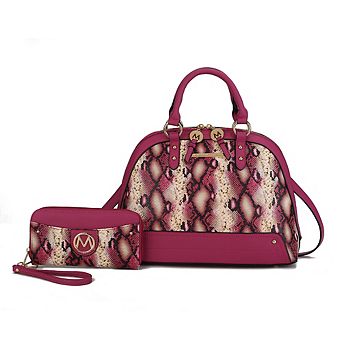 MKF Collection Frida Women's Satchel and Wallet by Mia k 2 pc