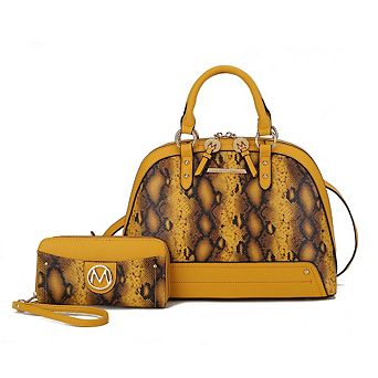 MKF Collection Frida Women's Satchel and Wallet by Mia k 2 pc