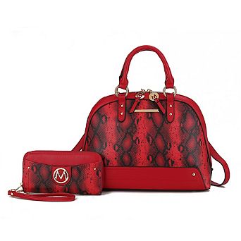MKF Collection Frida Women's Satchel and Wallet by Mia k 2 pc