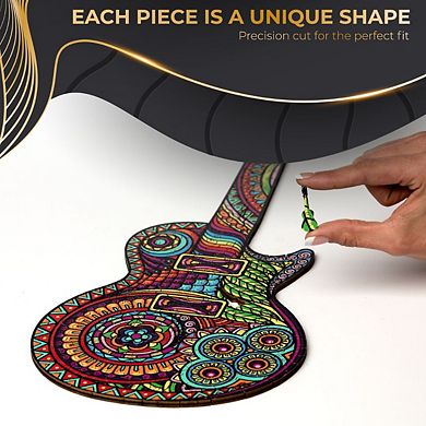 Guitar 500 Piece Wooden Jigsaw Puzzle