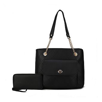 MKF Collection Jenna Women's Shoulder Bag and Wallet by Mia k - 2 pc