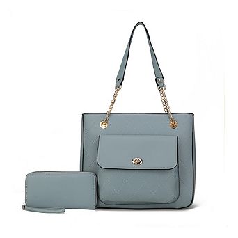 MKF Collection Jenna Women's Shoulder Bag and Wallet by Mia k - 2 pc