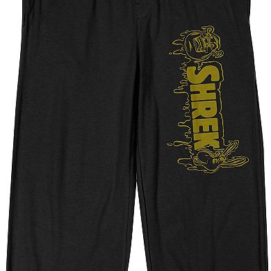 Men's Shrek Movie Logo Pajama Pants
