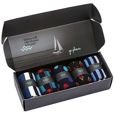 Men's Groovy Designer Dress Socks 5 Pack