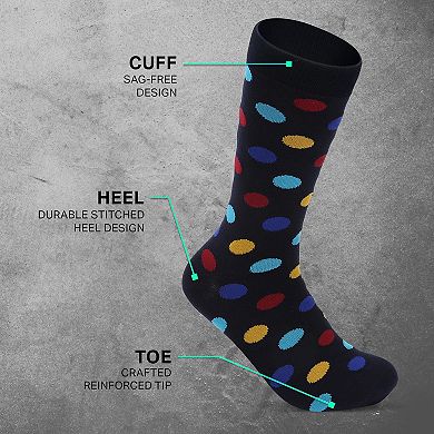 Men's Groovy Designer Dress Socks 5 Pack
