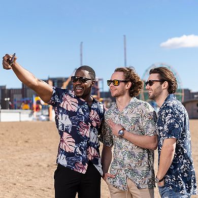 Men's Casual Button-down Hawaiian Short Sleeve Shirt