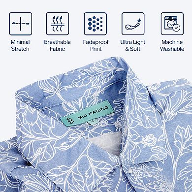 Men's Casual Button-down Hawaiian Short Sleeve Shirt