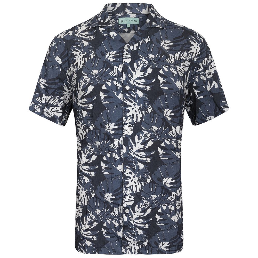 0401~Short-sleeved HAWAIIAN + STAND Loose Fit Shirt main image 1