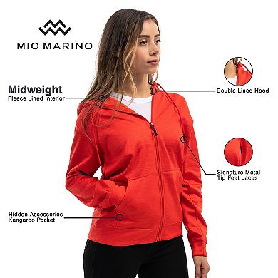 Mio Marino Premium Zip-Up Hoodie for Women