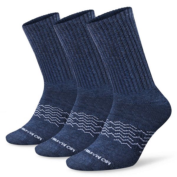 Men's Moisture Control Athletic Crew Socks 3 Pack