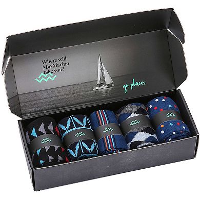 Men's Groovy Designer Dress Socks 5 Pack
