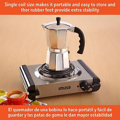 Imusa Stainless Steel Electric Single Burner