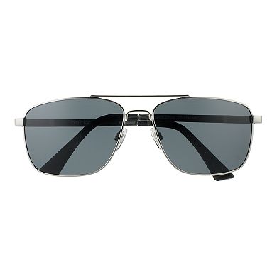 Men's Dockers® Metal Navigator Polarized Lens Aviator Sunglasses