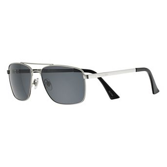 Men's Dockers® Metal Navigator Polarized Lens Aviator Sunglasses