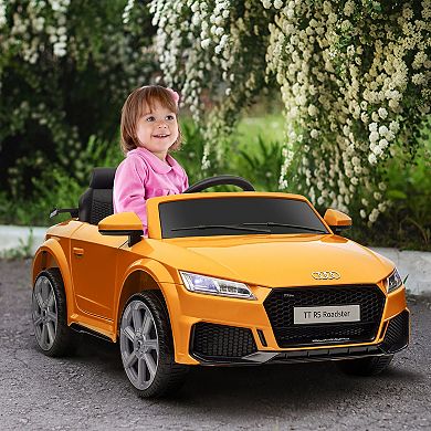 6v Audi Tt Rs Kid Electric Sports Car Ride On Vehicle Remote Control, Yellow