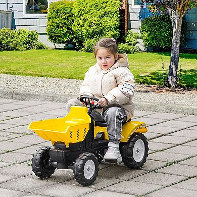 Toddler Tractor With Forward Backward Function, Construction Toys Gift For Kids