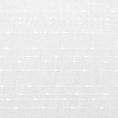 No. 918 Noemi Slub Semi-Sheer Rope Tab Top 1 Curtain Panel