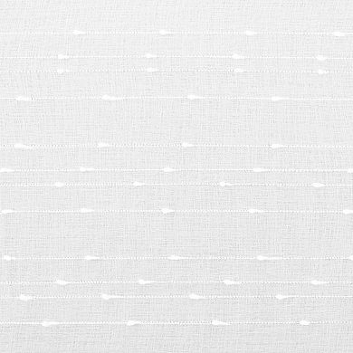 No. 918 Noemi Slub Semi-Sheer Rope Tab Top 1 Curtain Panel