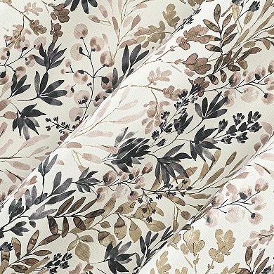 No. 918 Amelie Botanical Print Room Darkening Grommet Curtain Panel