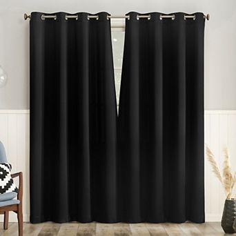 No. 918 Brandon Magnetic Closure Grommet Room Darkening 2 Curtain Panels