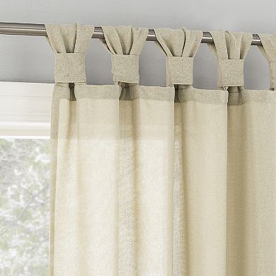 No. 918 Hathaway Semi-Sheer Twist Tab Top 1 Curtain Panel