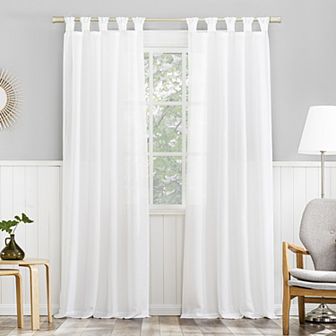 No. 918 Hathaway Semi-Sheer Twist Tab Top 1 Curtain Panel