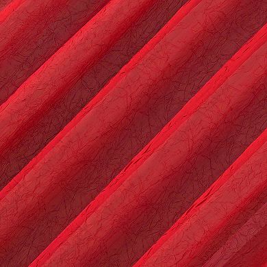 No. 918 Krista Holiday Twist Tab 1 Sheer Window Curtain Panel