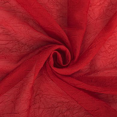 No. 918 Krista Holiday Twist Tab 1 Sheer Window Curtain Panel