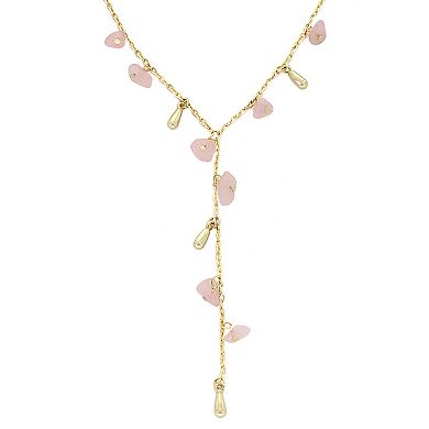 PANNEE BY PANACEA Gold Tone Simulated Crystal Charm Y-Necklace