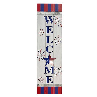 Celebrate Together Americana LED Welcome Porch Leaner
