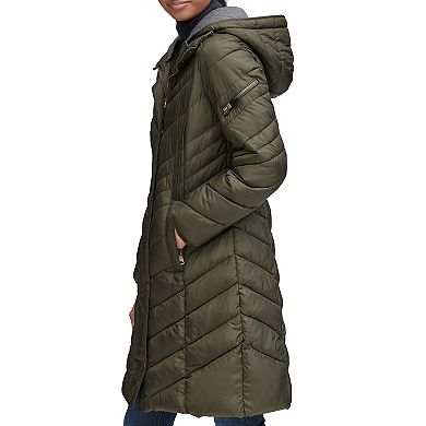 Women's Andrew Marc Marc New York Quilted Hooded Puffer Coat