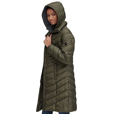 Women's Andrew Marc Marc New York Quilted Hooded Puffer Coat