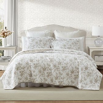 Laura Ashley Walled Garden Medium Weight Quilt Set