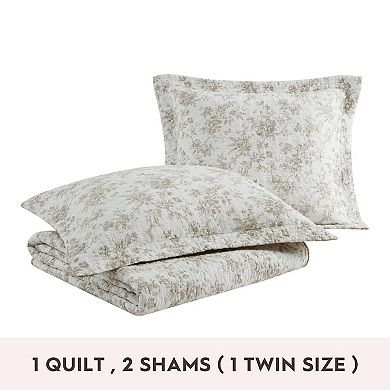 Laura Ashley Walled Garden Medium Weight Quilt Set