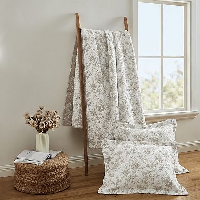Laura Ashley Walled Garden Medium Weight Quilt Set