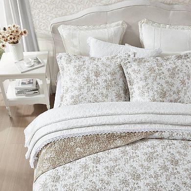 Laura Ashley Walled Garden Medium Weight Quilt Set