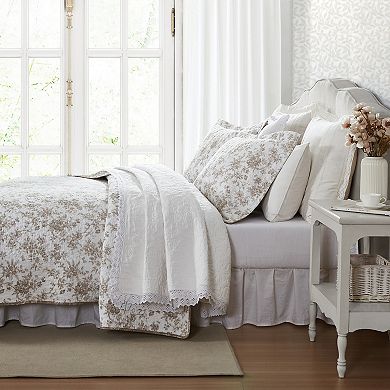 Laura Ashley Walled Garden Medium Weight Quilt Set