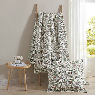 Laura Ashley Bramble Floral Quilt Set