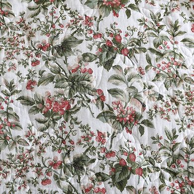 Laura Ashley Bramble Floral Quilt Set