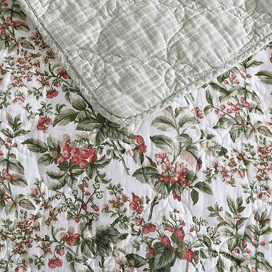 Laura Ashley Bramble Floral Quilt Set