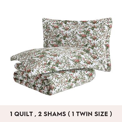 Laura Ashley Bramble Floral Quilt Set