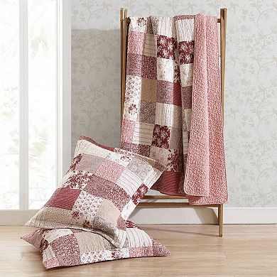 Laura Ashley Celina Patchwork Medium Weight Quilt Set