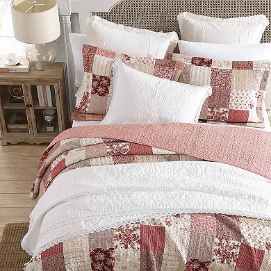 Laura Ashley Celina Patchwork Medium Weight Quilt Set