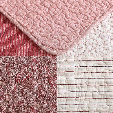 Laura Ashley Celina Patchwork Medium Weight Quilt Set